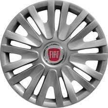 Fiat Ulysse  15 Inç Uyumlu Jant Kapağı Amblemli Gri 4'lü Takım 124