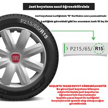 Rand Auto Tofaş Kartal 13 Inç Uyumlu Jant Kapağı Amblemli Gri 4'lü Takım 115