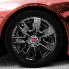 Rand Auto Fiat Albea 14 Inç Uyumlu Jant Kapağı Amblemli Piano Black 4'lü Takım 205