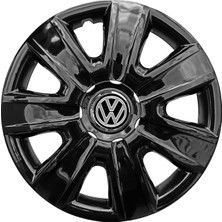 Rand Auto Volkswagen Sharan 14 Inç Uyumlu Jant Kapağı Amblemli Piano Black 4'lü Takım 205