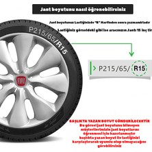 Rand Auto Fiat 500 15 Inç Jant Kapağı Amblemli Gri 4 Adet 1 Takım 133