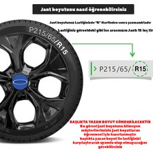 Rand Auto Ford Festiva 14 Inç Jant Kapağı Amblemli Piano Black 4'lü Takım 211