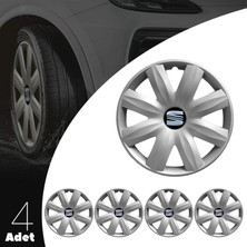 Rand Auto Seat Ibiza 14 Inç Jant Kapağı Amblemli Gri 4'lü Takım 116