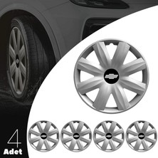 Chevrolet Spark 13 Inç Jant Kapağı Amblemli Gri 4'lü Takım 115