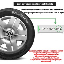 Volkswagen Beetle 13 Inç Jant Kapağı Amblemli Gri 4 Adet 1 Takım 102