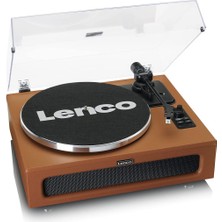 Lenco LS-430BN 4 Dahili Hoparlörlü Bluetoothlu Pikap Plak Çalar Kahverengi