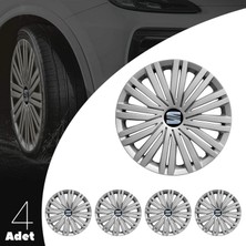 Rand Auto RandAuto Seat Inca 15 Inç Jant Kapağı Amblemli Gri 4'lü Set 126