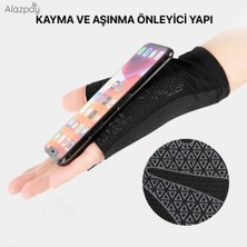 Alazpay Terletmeyen Yarım Parmak Yoga Fitness Bisiklet Outdoor Spor Eldiven