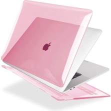 Codegen Apple 13" Macbook Air M2 A2681 Kristal Pembe Kılıf Koruyucu Kapak CMMA-136P