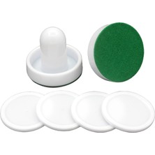 2 Adet Hava Hokey Itici ve 4pcs Pucks Için Oyun Masaları Beyaz