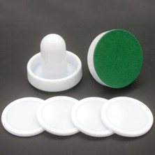 2 Adet Hava Hokey Itici ve 4pcs Pucks Için Oyun Masaları Beyaz