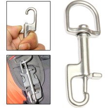 Scuba Dalış Parçası Alet Aksesuarları Için 5xstainless Çelik Döner Snap Hook Clip 100MM 5 Pcs