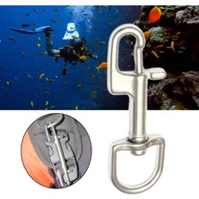 Scuba Dalış Parçası Alet Aksesuarları Için 5xstainless Çelik Döner Snap Hook Clip 100MM 5 Pcs