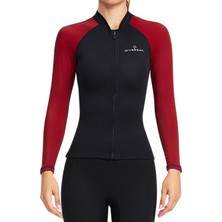 Yetişkin Wetsuit Uzun Kollu Dalış Takım Elbise Sörf Bodysuit Tulum Kadın