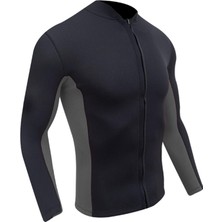 Erkekler Wetsuit Top 2mm Neopren Aerobik Soğukta Sörf