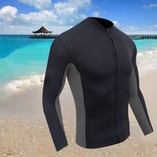 Erkekler Wetsuit Top 2mm Neopren Aerobik Soğukta Sörf