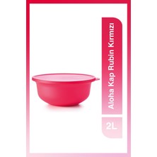 Tupperware Aloha Kap 2L Rubin Kırmızı