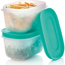 Tupperware Alaska Kap 2'li Set 170 ml Turkuaz