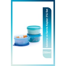 Tupperware Saklama ve Servis Kapları 3'lü Set 250ml