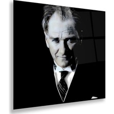 Emya Home Kravatlı Atatürk Cam Tablo