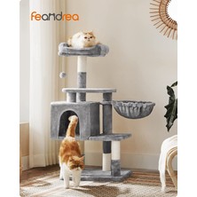 Abisyol Feandrea PCT52W 110 cm Kedi Ağacı, Açık Gri