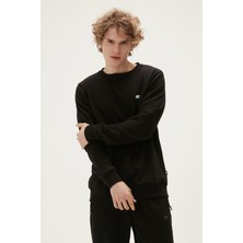 Bad Bear Geofox Crewneck Siyah Erkek Sweatshirt 22.02.12.028-C01