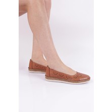 DGN P24-22Y Kadın Soft Anatomıc Footwear Derı Babet