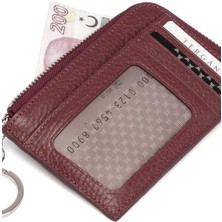 Tergan Bordo Deri Unisex Kredi Kartlık 00265M71