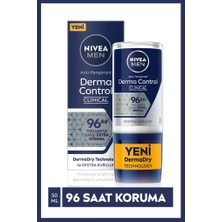 NiveabMen Erkek Roll-on Deodorant Derma Control Clinical 50ml, 96 Saat Üstün Koruma, C Vitamini