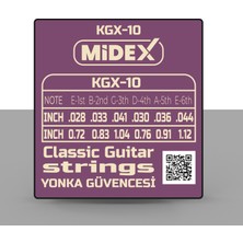 Midex Kgx-10 Klasik Gitar Teli Takımı ve Pena Seti