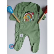 Baby Blue Bebek Sunshıne 2li Tulum Seti Çıtçıtlı Patikli