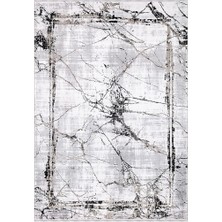 Ipek Mekik Halı ROXANNE17103 Antrasit Gri Modern Yumuşak Dokulu Halı