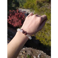 HD Marketim Doğal Taş Çakra Elastik Aşk Sevgili  Unisex Yoga Enerji Bileklik