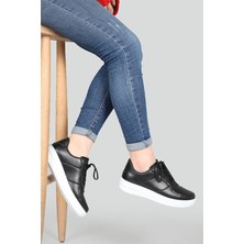 Beyaz Günlük Rahat Yürüyüş Unisex Spor Ayakkabı V2 Siyah Beyaz