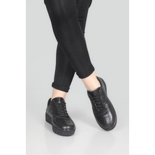 Beyaz Günlük Rahat Yürüyüş Unisex Spor Ayakkabı V2 Siyah