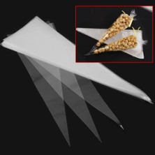 Şekerci Yaşar Konik Şeker Beze Çiçek ve Hediye Külah  Poşet 10 Adet