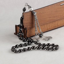 Takı925 Gümüş Püsküllü Çift Işlemeli Erzurum Oltu Tesbih