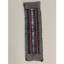 Gönülden Tasarım 25X6  cm Taşlı Boncuklu Tasarım Kıyafet Yaka Aksesuarı Aplik Dikiş