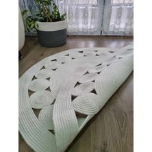 Evvemall Home & Living Jüt Hasır Ipliğinden Dokunan Salon Halısı,mutfak ve Koridor Halısı Royal Serisi Jüt Kilim 601