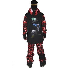 Snowsea SS7941 Skull Erkek Snowboard Mont ve Pantolon Takımı