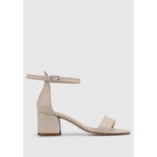 ProvoQ Ten Rengi Kadın Topuklu Sandalet