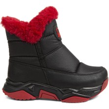 Benetton® | BN-70009 - 3256 Siyah Kırmızı - Çocuk Bot