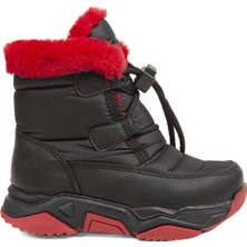 Benetton® | BN-70006 - 3256 Siyah Kırmızı - Çocuk Bot