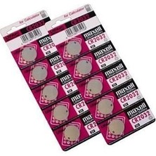 Maxell 2 x Maxell CR2032 2032 Düğme Pil, Toplam 10 Adet