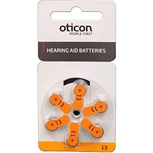 Oticon 13 Numara Işitme Cihazı Pili (10 Paket)