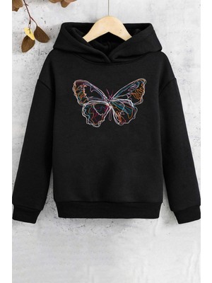 Trendypassion Çocuk Butterfly Baskılı Sweatshirt