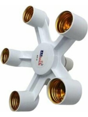 abnturk 5'Li Duy Çoğaltıcı Lamba Duy Çoklayıcı Ampül Duy Çoklayıcı