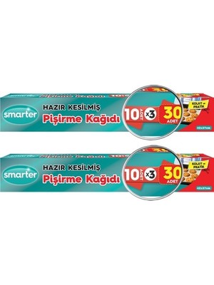 Smarter Hazır Kesilmiş Yağlı Pişirme Kağıdı 2 x 30 Adet