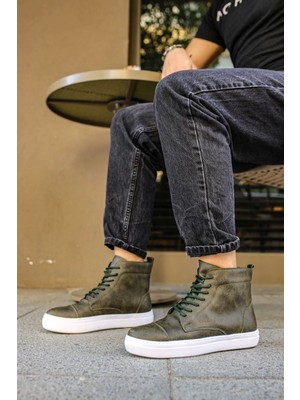 Shoecide CH029 Cbt Vulcanized Lace Up Erkek Bot Hakı