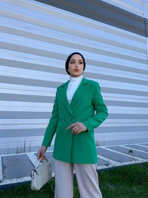 Hakke Zara Sivri Yaka Astarlı  Ceket